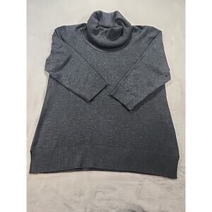 Cable & Gauge Women Gray Turtleneck Sweater XL